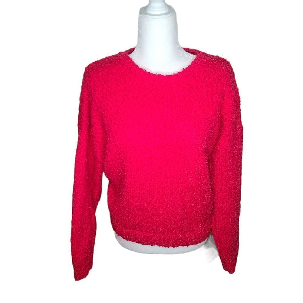 Forever 21 Hot Pink Chenille Chunky Knit Sweater